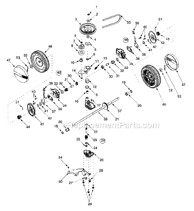 Page B Diagram and Parts List for 12A-559K402 2000 Yard Man Lawn Mower